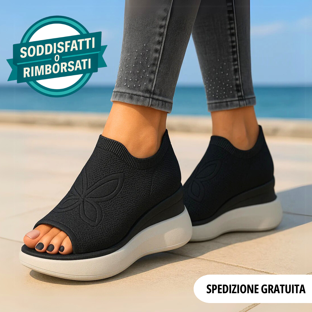 Sandali ortopedici tessuto con trattamento vitaC