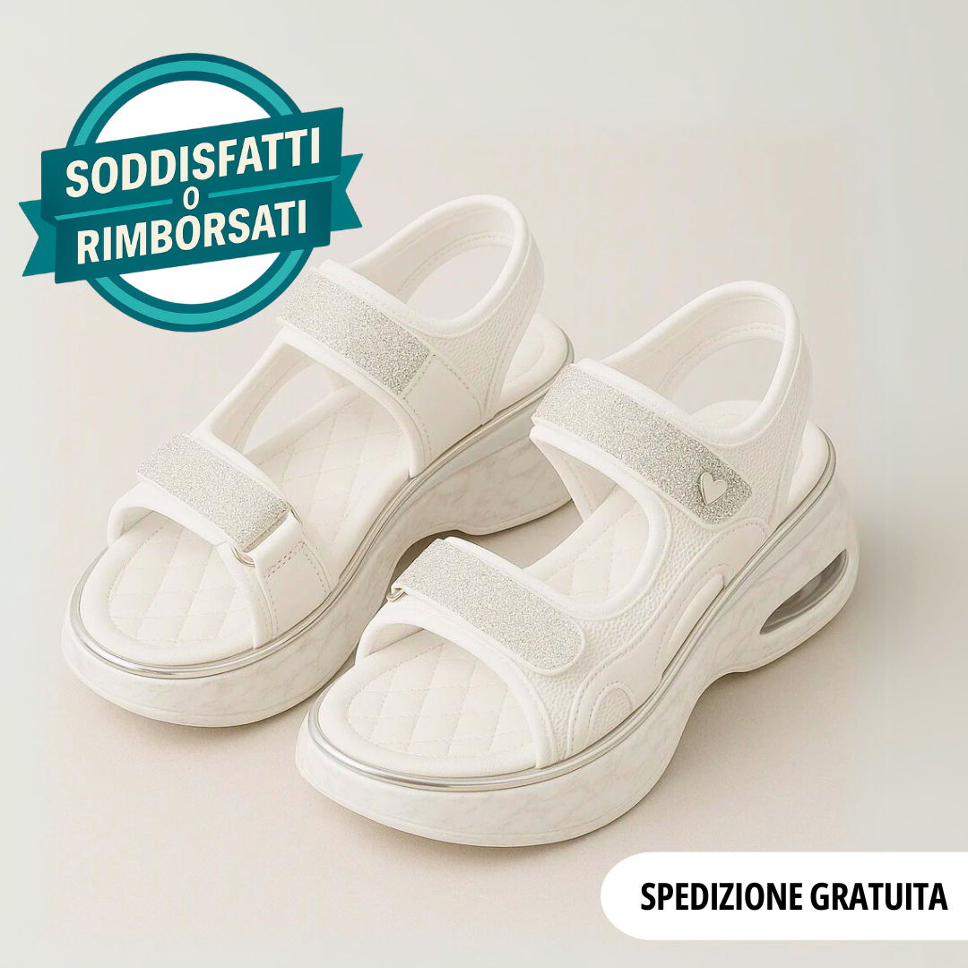 Sandali ortopedici con suola in memory foam contro i dolori ai piedi