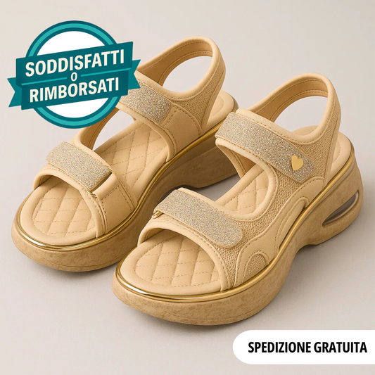 Sandali ortopedici con suola in memory foam contro i dolori ai piedi