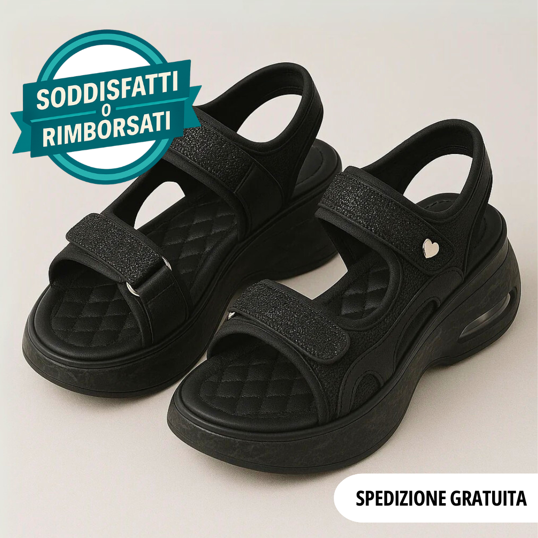 Sandali ortopedici con suola in memory foam contro i dolori ai piedi